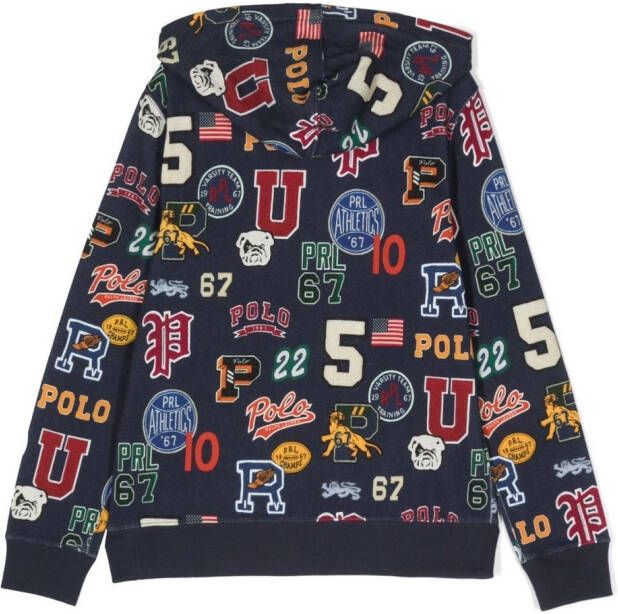 POLO RALPH LAUREN KIDS Hoodie met print Blauw