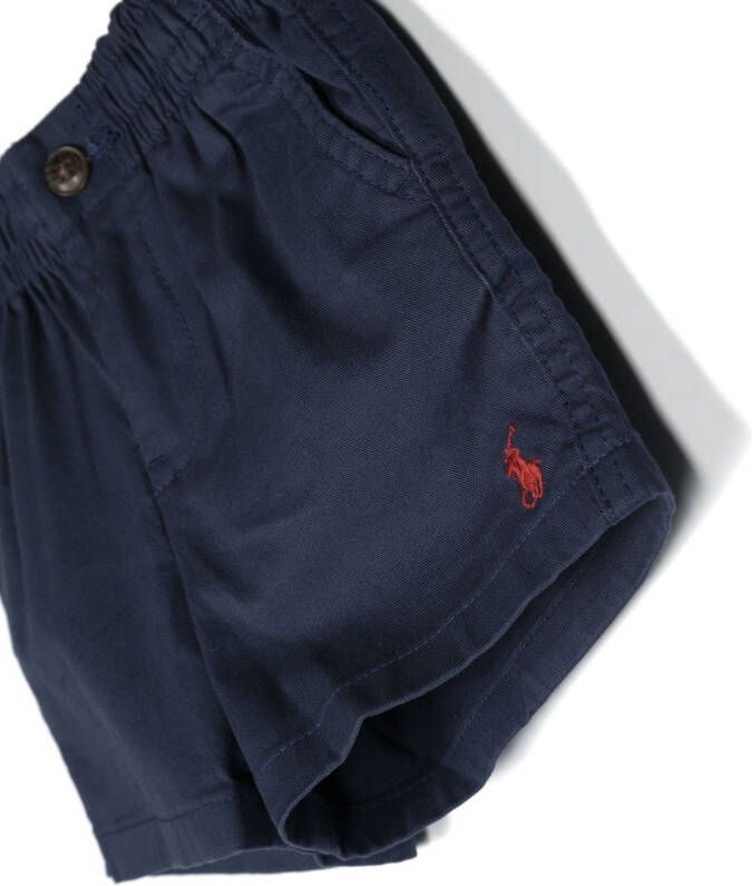 Ralph Lauren Kids Shorts met geborduurd logo Blauw