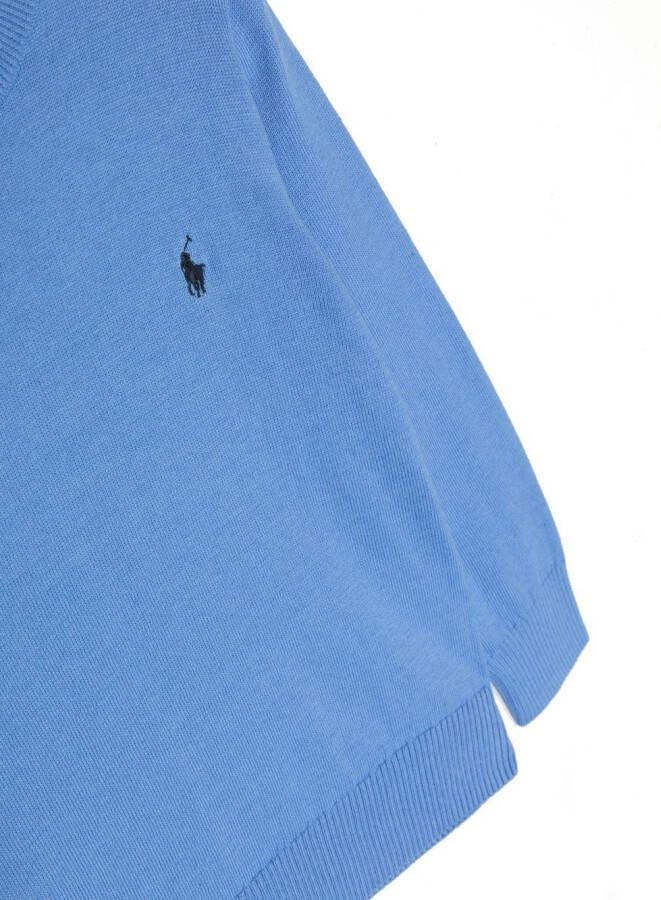 POLO RALPH LAUREN KIDS Trui met geborduurd logo Blauw