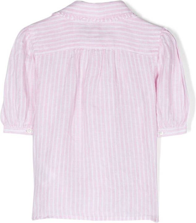 Ralph Lauren Kids Gestreept shirt Roze