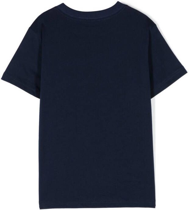 Ralph Lauren Kids T-shirt met logoprint Blauw