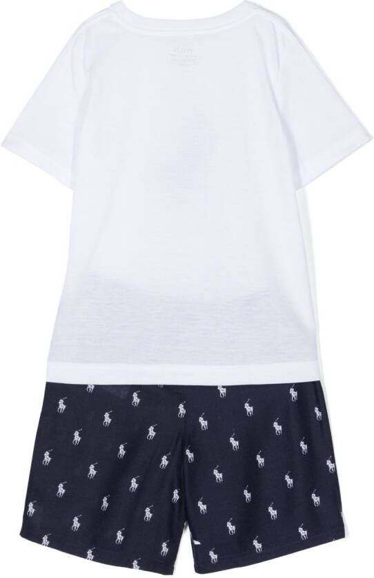Ralph Lauren Kids Pyjama met logoprint Wit