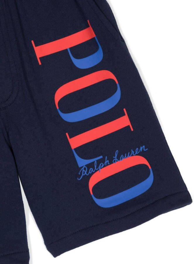 POLO RALPH LAUREN KIDS Trainingsshorts met logoprint Blauw