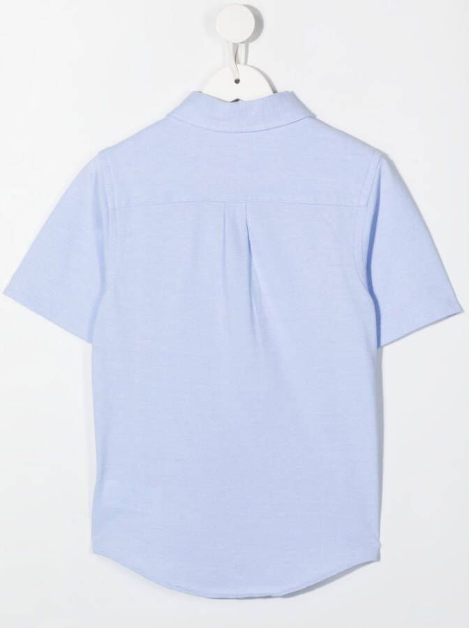 Ralph Lauren Kids Overhemd met korte mouwen Blauw
