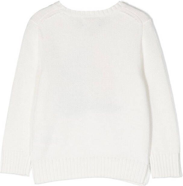 POLO RALPH LAUREN KIDS Intarsia trui Wit