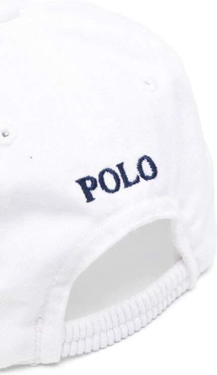 POLO RALPH LAUREN KIDS Pet met borduurwerk Wit
