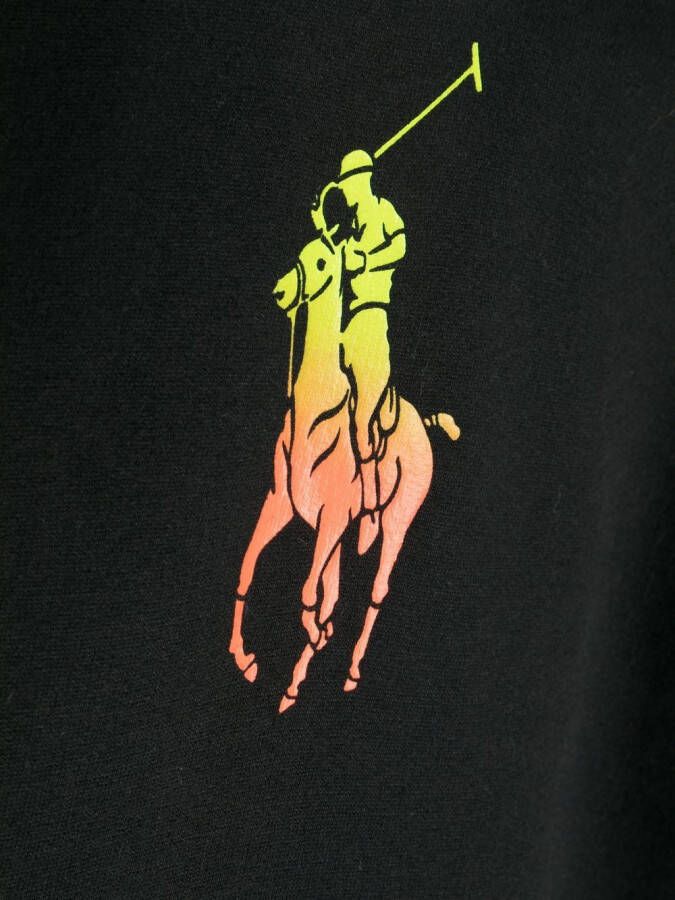 POLO RALPH LAUREN KIDS Hoodie met print Zwart