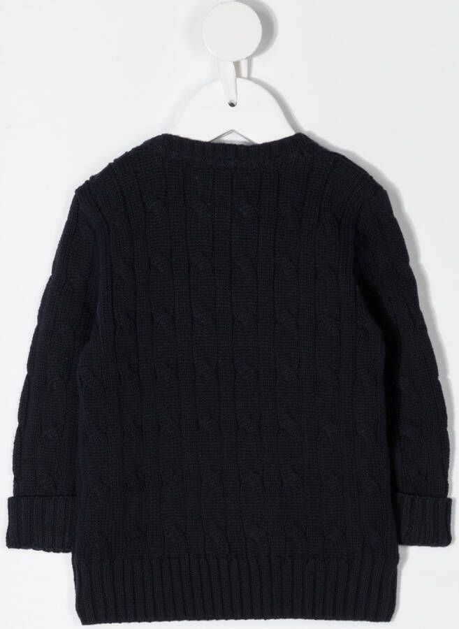 POLO RALPH LAUREN KIDS Kabelgebreide trui Blauw