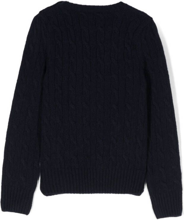 POLO RALPH LAUREN KIDS Kabelgebreide trui Blauw