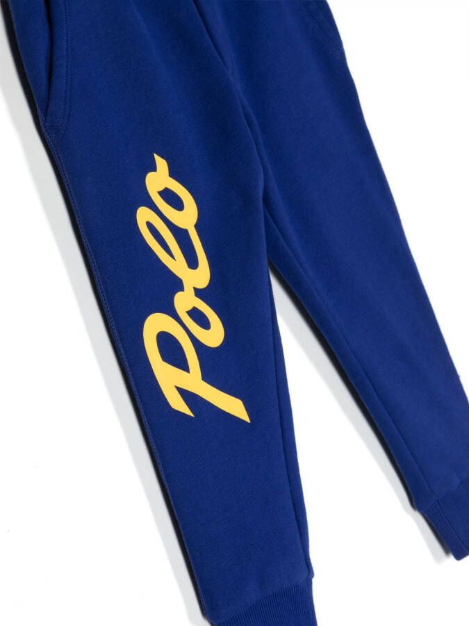 Ralph Lauren Kids Trainingsbroek met logo Blauw