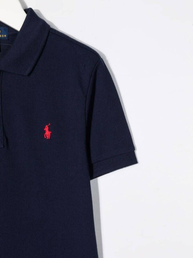 POLO RALPH LAUREN KIDS Poloshirt met geborduurd logo Blauw