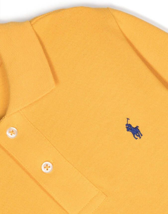 Ralph Lauren Kids Poloshirt met geborduurd logo Geel