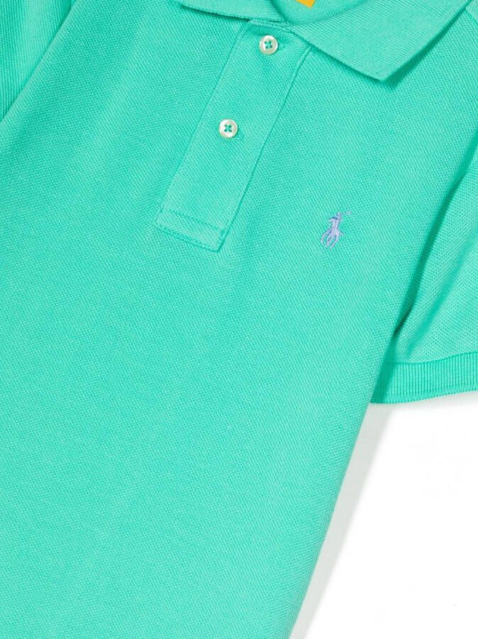POLO RALPH LAUREN KIDS Poloshirt met geborduurd logo Groen