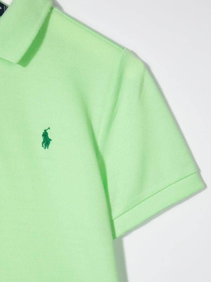 Ralph Lauren Kids Poloshirt met geborduurd logo Groen