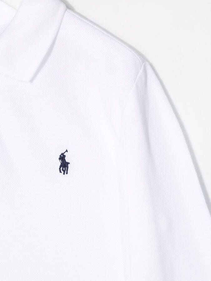 Ralph Lauren Kids Poloshirt met geborduurd logo Wit