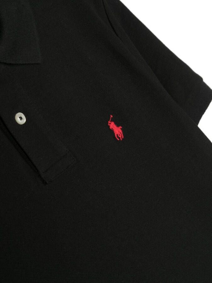 POLO RALPH LAUREN KIDS Poloshirt met geborduurd logo Zwart