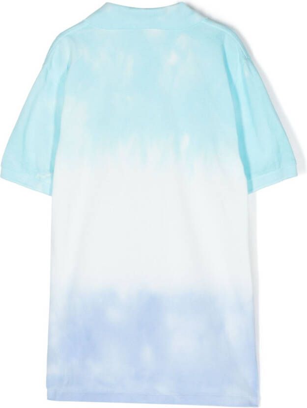 Ralph Lauren Kids Poloshirt met tie-dye print Blauw