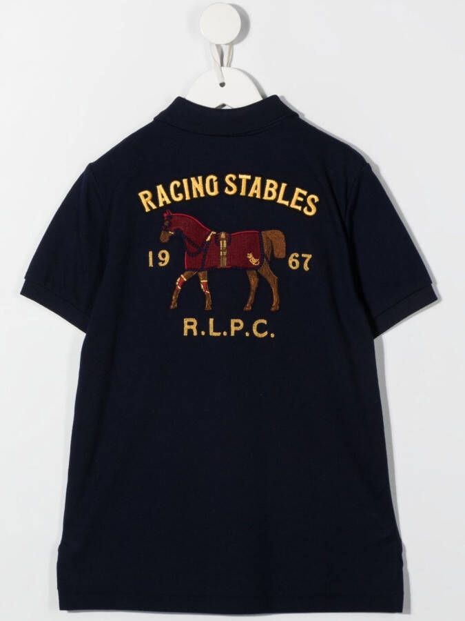 POLO RALPH LAUREN KIDS Polotop met borduurwerk Blauw