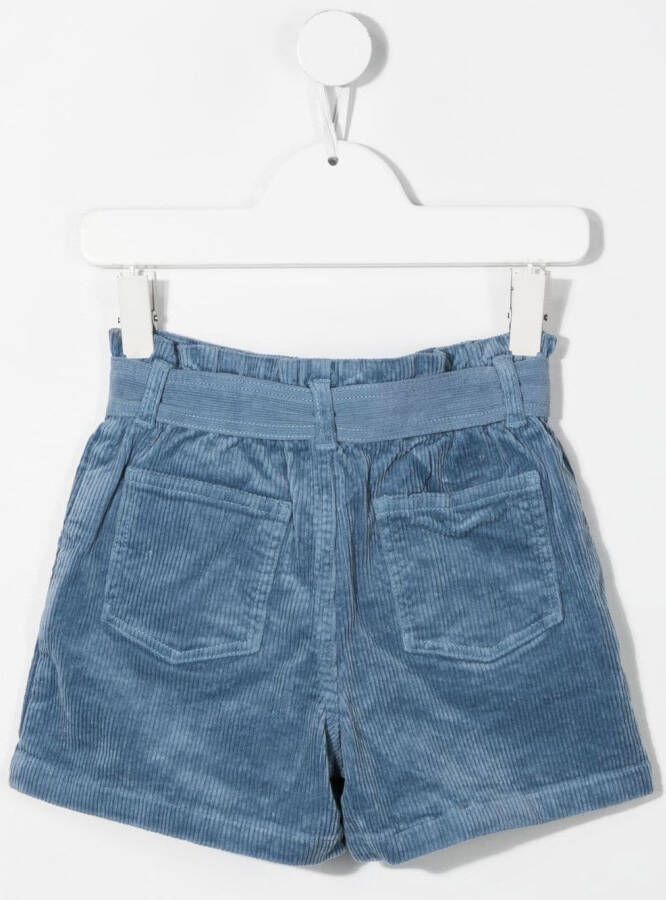 POLO RALPH LAUREN KIDS Ribfluwelen shorts Blauw
