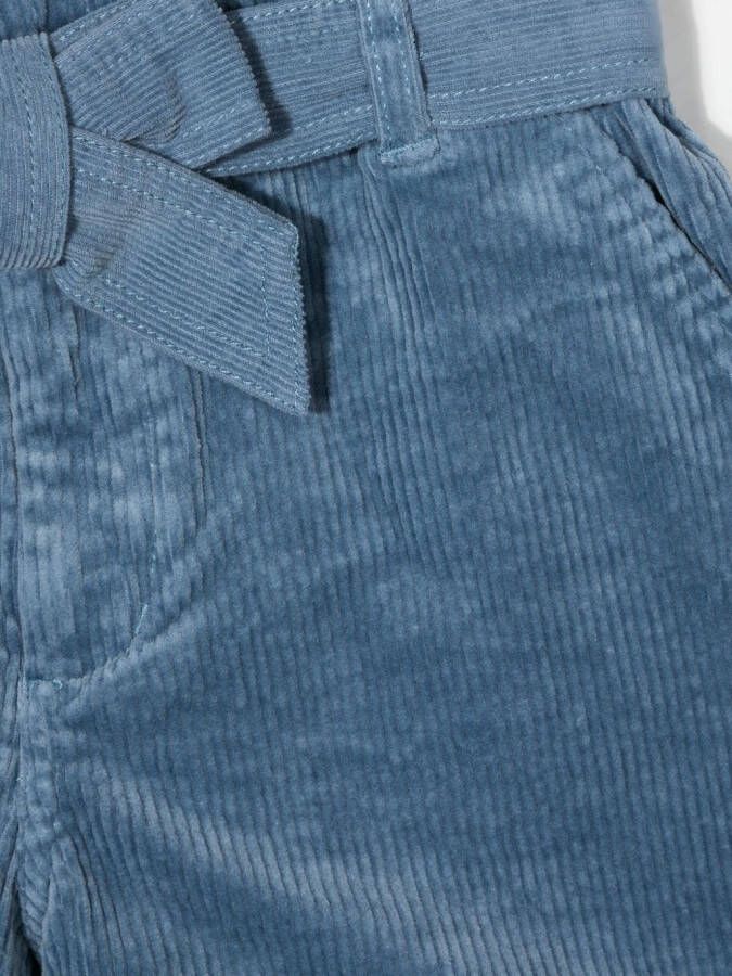 POLO RALPH LAUREN KIDS Ribfluwelen shorts Blauw