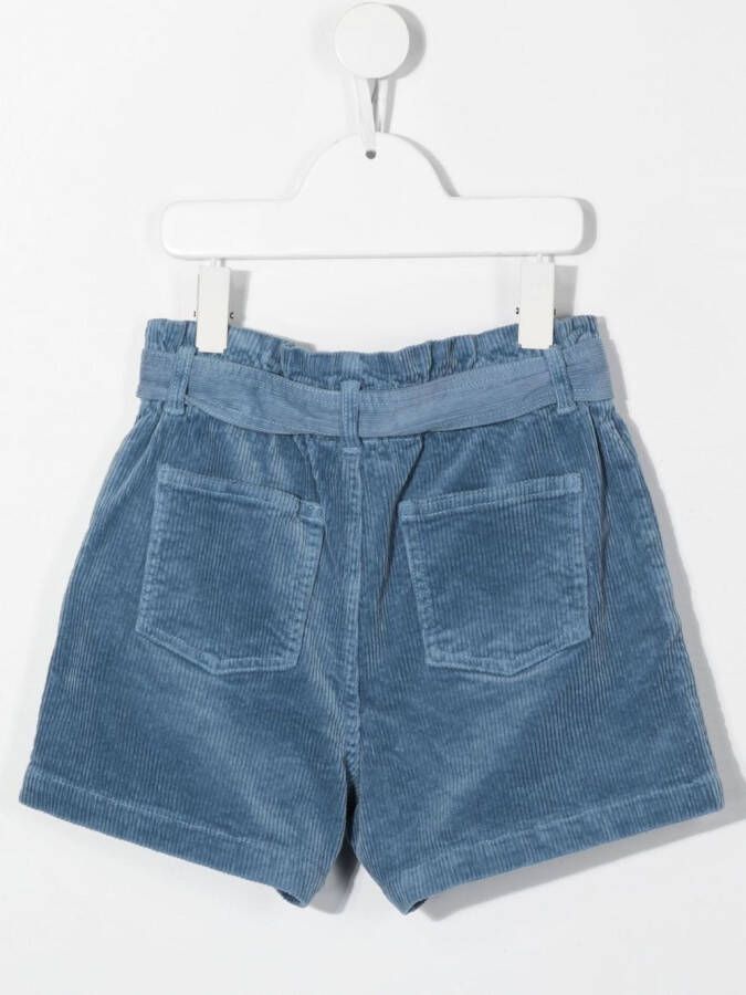 POLO RALPH LAUREN KIDS Ribfluwelen shorts Blauw
