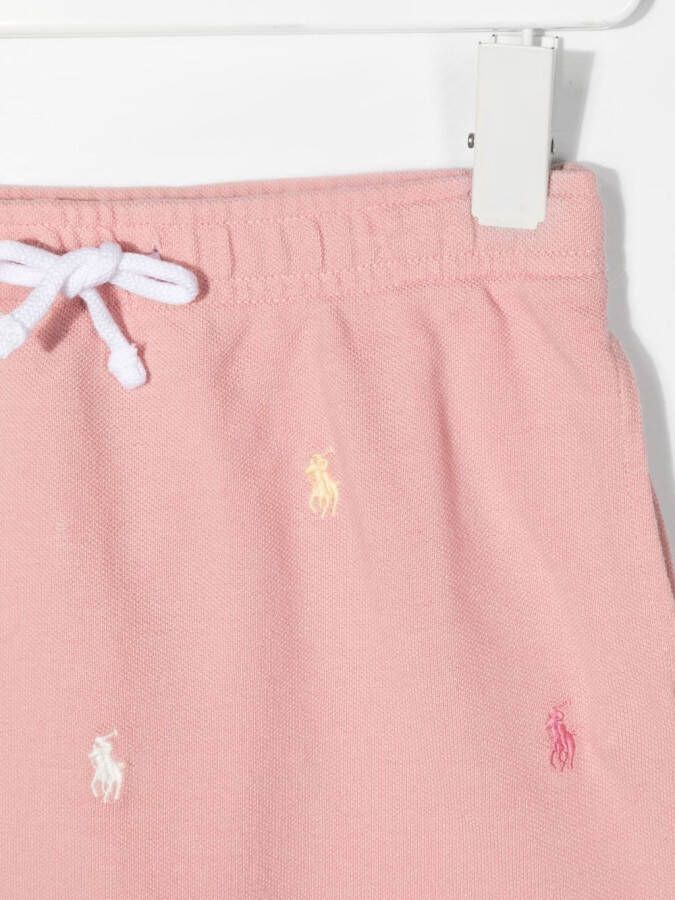 POLO RALPH LAUREN KIDS Rok met trekkoordtaille Roze