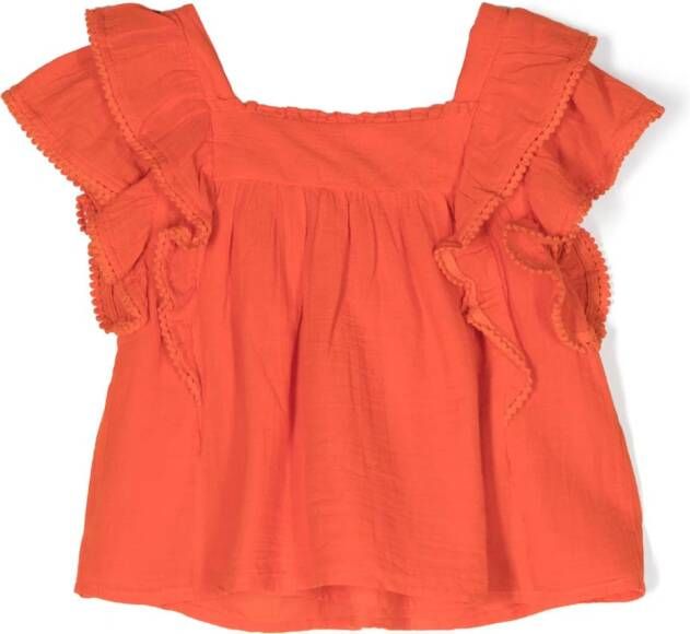 Ralph Lauren Kids Shirt met borduurwerk Oranje