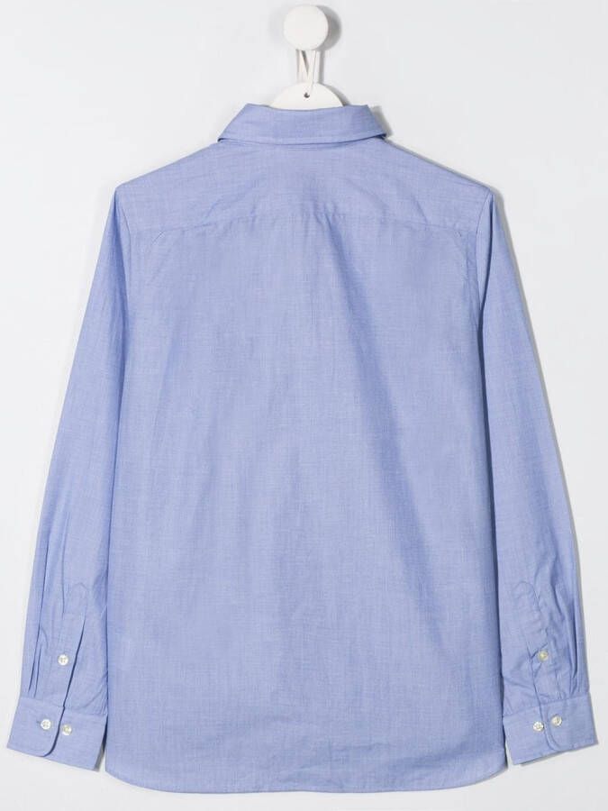 POLO RALPH LAUREN KIDS Shirt met geborduurd logo Blauw