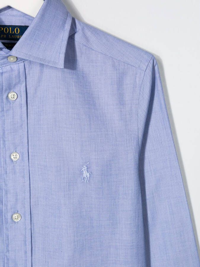 POLO RALPH LAUREN KIDS Shirt met geborduurd logo Blauw