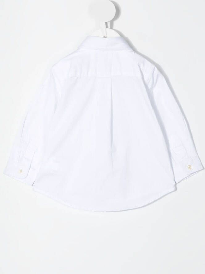 POLO RALPH LAUREN KIDS Shirt met geborduurd logo Wit