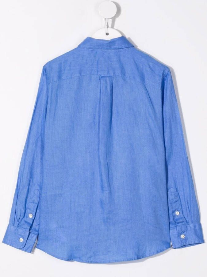 POLO RALPH LAUREN KIDS Shirt met logopatch Blauw