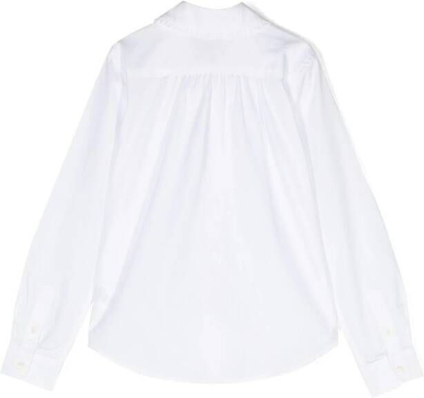 POLO RALPH LAUREN KIDS Shirt met ruchekraag Wit
