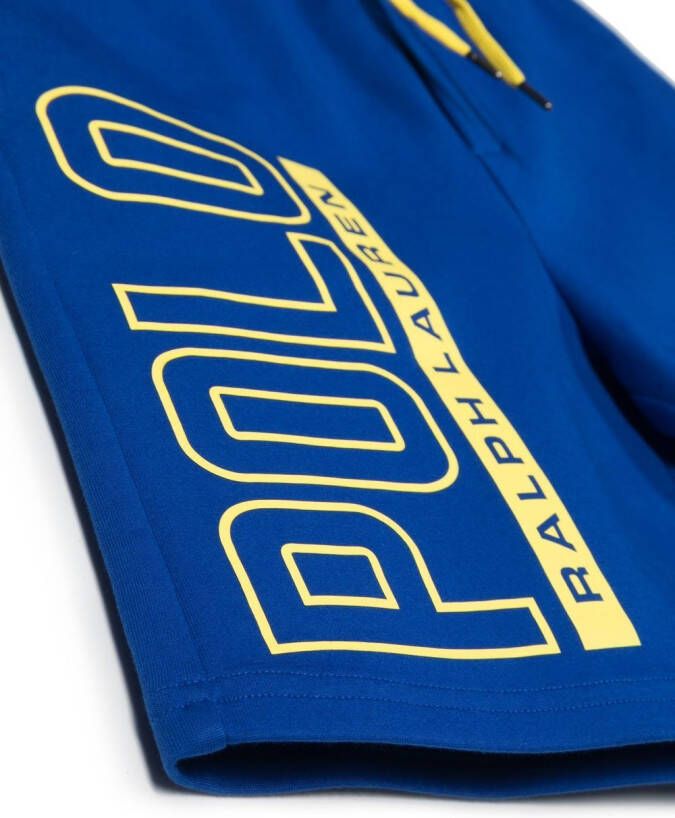 POLO RALPH LAUREN KIDS Shorts met logoprint Blauw