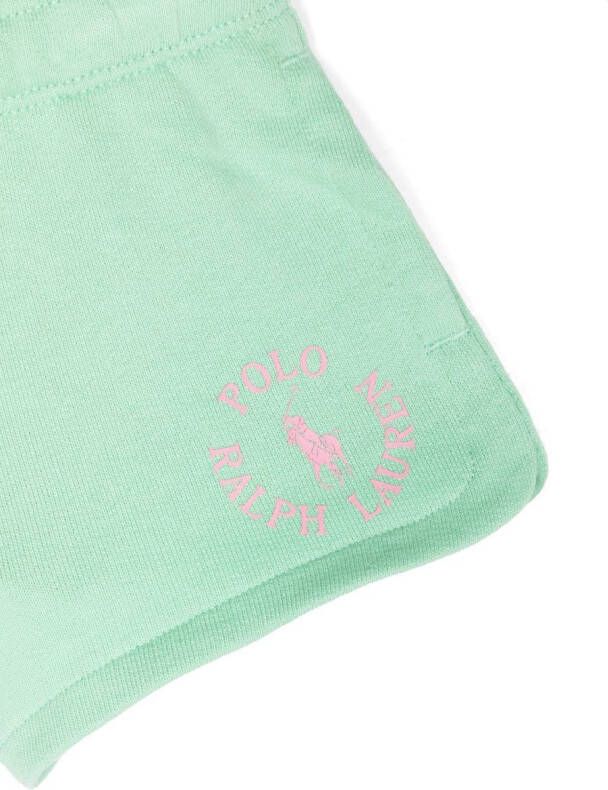 POLO RALPH LAUREN KIDS Shorts met logoprint Groen
