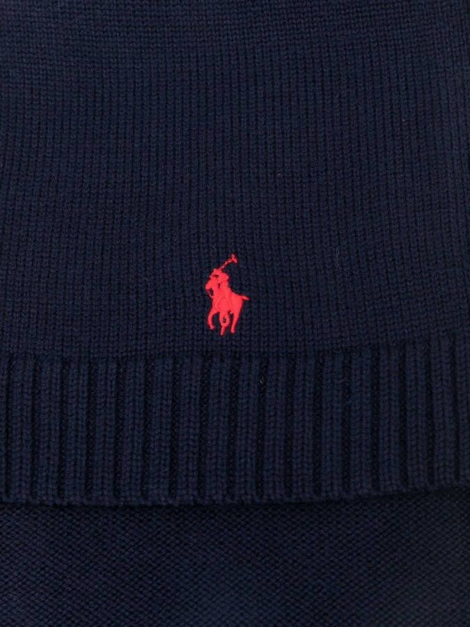 POLO RALPH LAUREN KIDS Sjaal met geborduurd logo Blauw