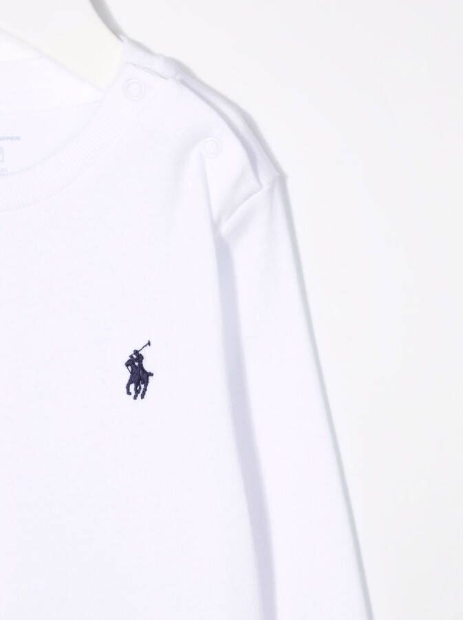 Ralph Lauren Kids T-shirt met borduurwerk Wit
