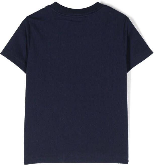 Ralph Lauren Kids T-shirt met geborduurd logo Blauw