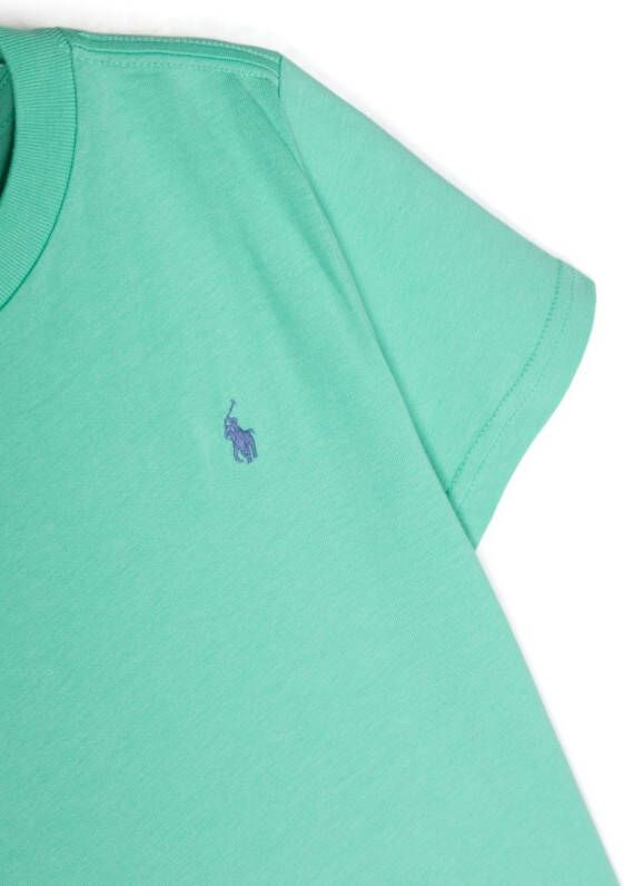 Ralph Lauren Kids T-shirt met geborduurd logo Groen