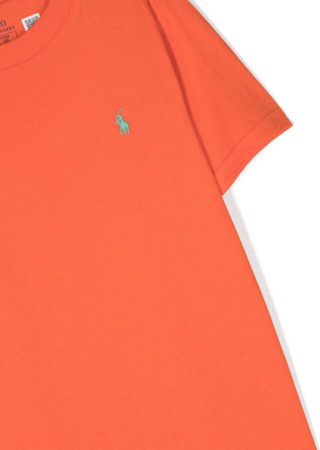 Ralph Lauren Kids T-shirt met grafische print Oranje