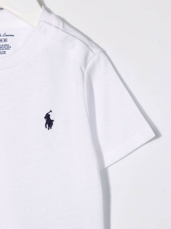 Ralph Lauren Kids T-shirt met logo Wit