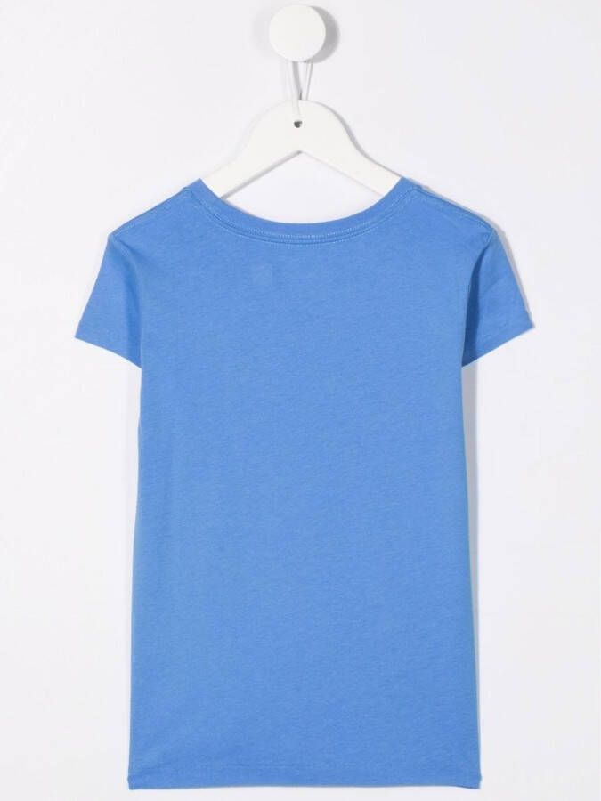 POLO RALPH LAUREN KIDS T-shirt met logoprint Blauw