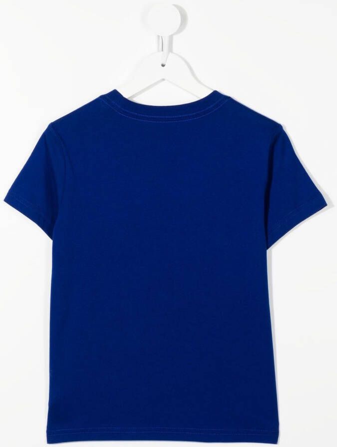 Ralph Lauren Kids T-shirt met logoprint Blauw