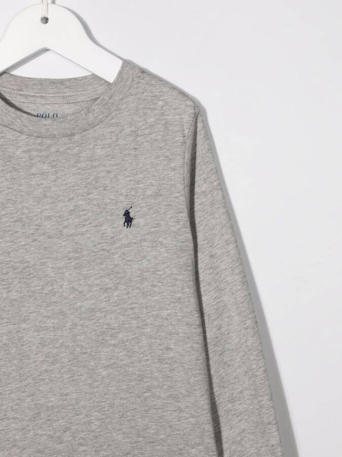 POLO RALPH LAUREN KIDS T-shirt met ronde hals Grijs