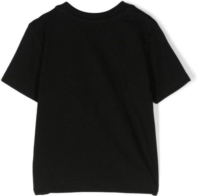 Ralph Lauren Kids T-shirt met ronde hals Zwart