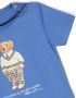 Ralph Lauren Kids T-shirt met teddybeerprint Blauw - Thumbnail 3