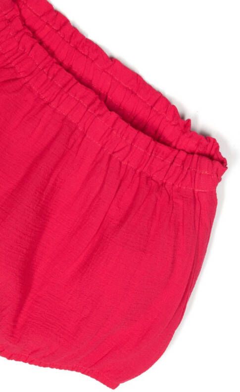 Ralph Lauren Kids Top en shorts met borduurwerk Roze