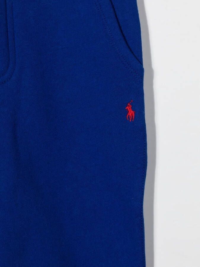 Ralph Lauren Kids Trainingsbroek met geborduurd logo Blauw