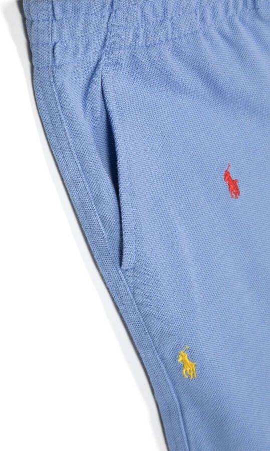 POLO RALPH LAUREN KIDS Trainingsshorts met geborduurd logo Blauw
