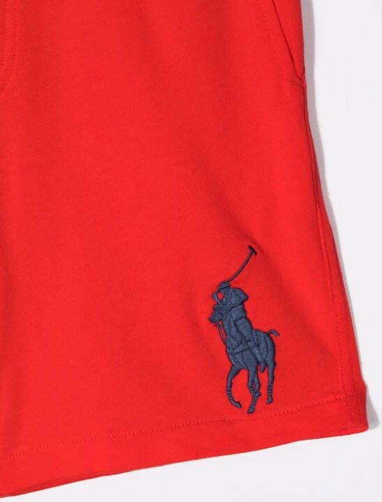POLO RALPH LAUREN KIDS Trainingsshorts met geborduurd logo Rood