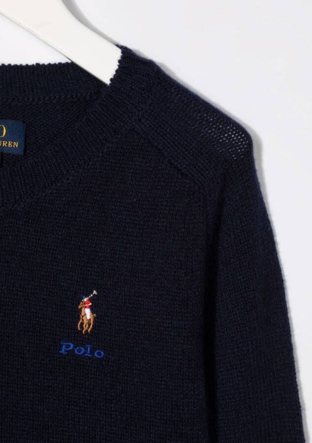 POLO RALPH LAUREN KIDS Trui met borduurwerk Blauw